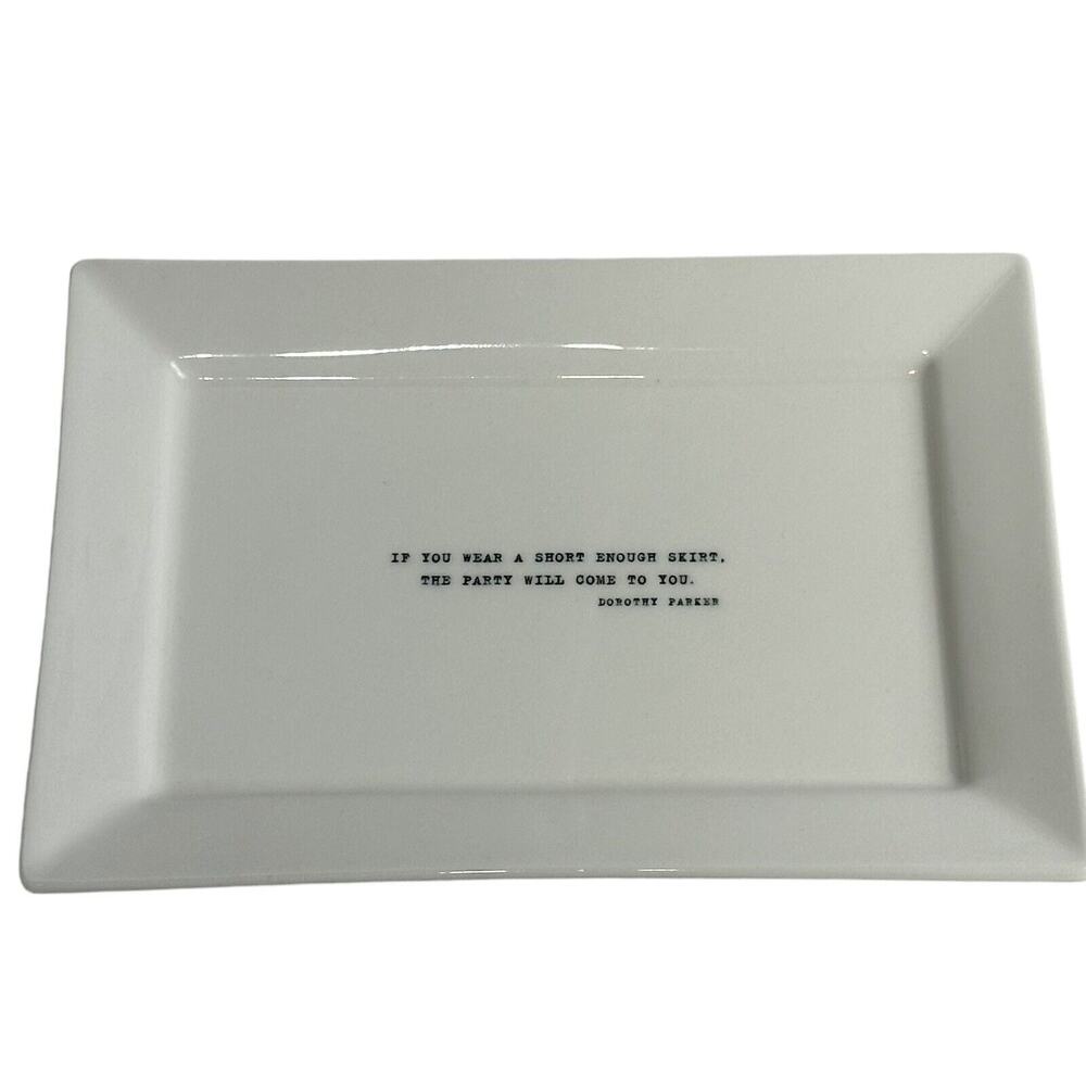 dorothy parker restoration hardware trinket plate room decor